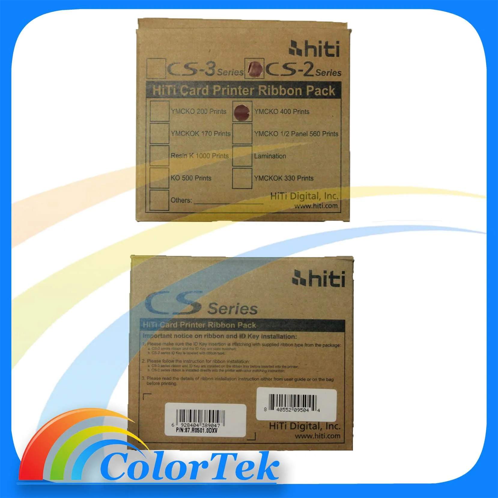 Hiti Cs200e Card Printer Ymcko Color Ribbon 400 Images Buy Hiti