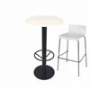 Pro Furnishing Supplier Well Built Metal Table With Wooden Top And Iron Leg