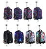 Whole sale new pattern designs high quality single handle trolley with big mute wheel laptop compartment