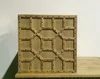 Hand-made Square Table Living Room MDF End Table Wooden Rolling Button End Table China Supplier