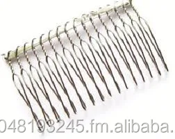 Bridal Veil Combs Silver 7.8 x 3.8 cm/3-1/8"x1-1/2" inches