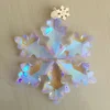 2017 89mm snow fake crystal hanging tree pendant christmas gift
