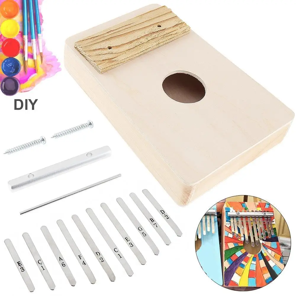 

17 Note Key kalimba diy Replacement Kit tool Mbira Thumb Piano for kids kalimba accessories