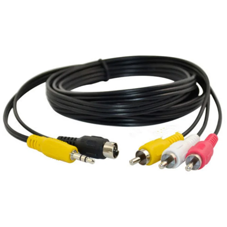 Adapter Svideo & 3.5mm Audio To Composite Video And Rca L/r Audio