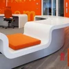 Irregular Shape Solid Surface Acrylic Table Top Design
