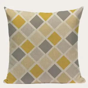Home decor bedding set sublimation printed customized design outdoor seat cover case cotton filling throw sofa pillow for sale