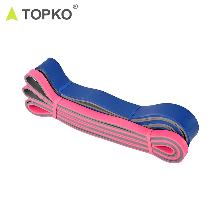 

TOPKO Wholesale high quality factory price workout fitness hip circle resistance bands set, Pantone color