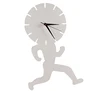 Customizable creative design home art craft round Running Man shape diy clock japanese movement clock