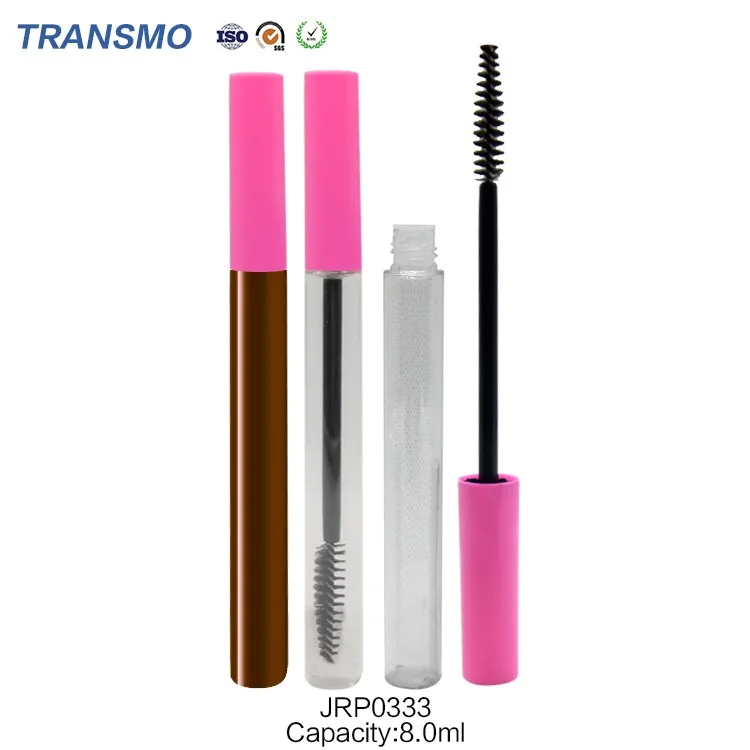 New Young Girl Cosmetics Custom Plastic Mascara Bottle Silkscreen 3d Fiber Slim Empty Eyelash
