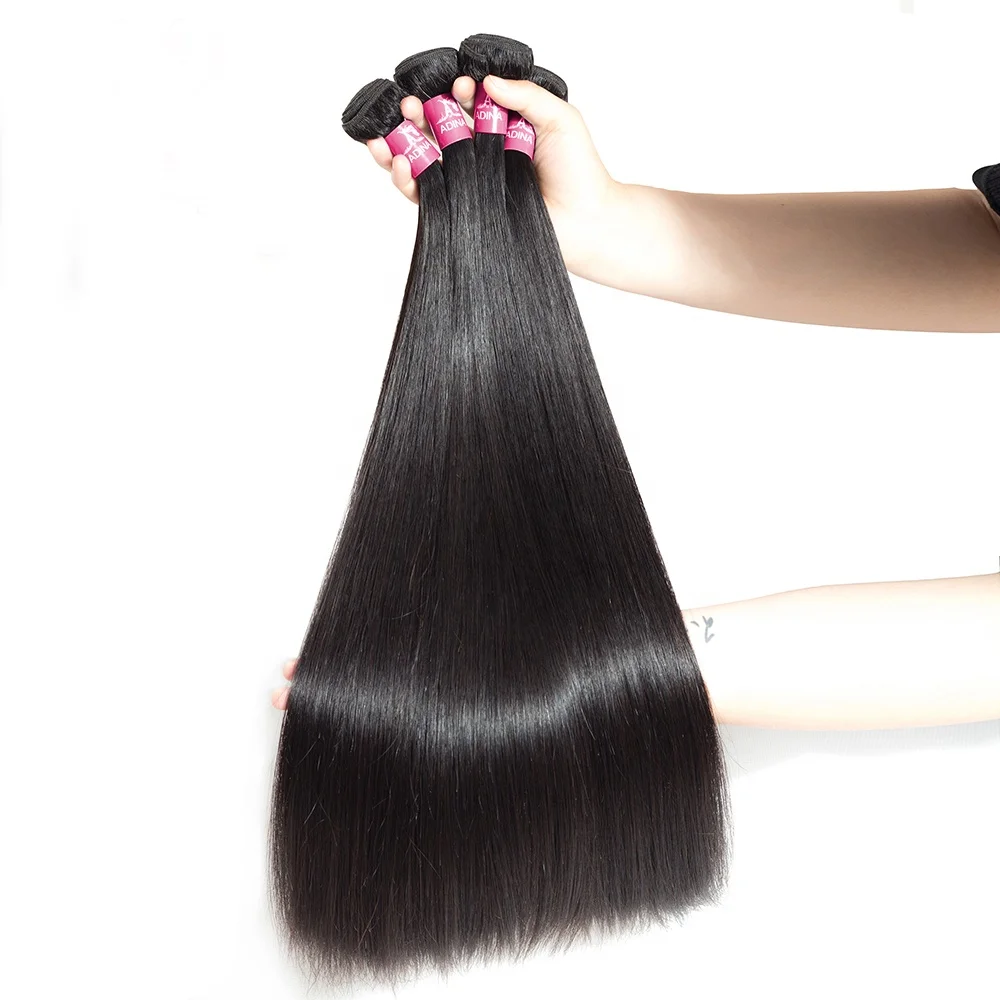 

Hot Sale Straight Virgin Human Hair Weave Super Double Drawn Hair