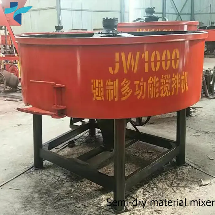 Diesel Small Fixed Compulsory Flat Pan Type 250L Concrete Mixer Jw250