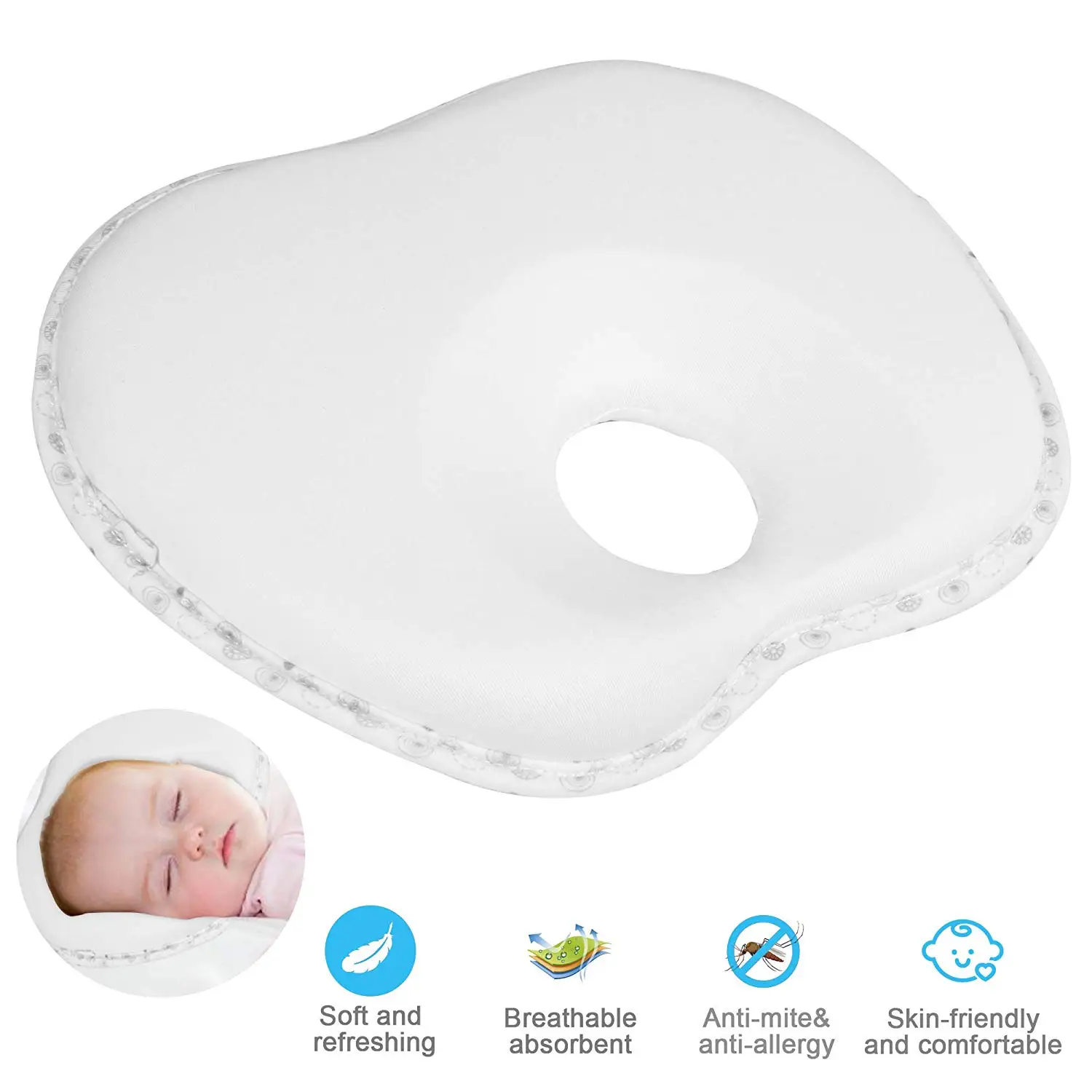 Cheap Wedge Pillow For Baby Flat Head 