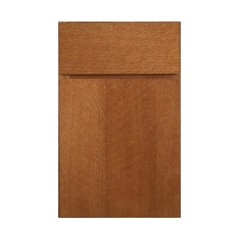 Oak Wood Veneer Flat Panel Kitchen Cabinet Door And Drawer Fronts