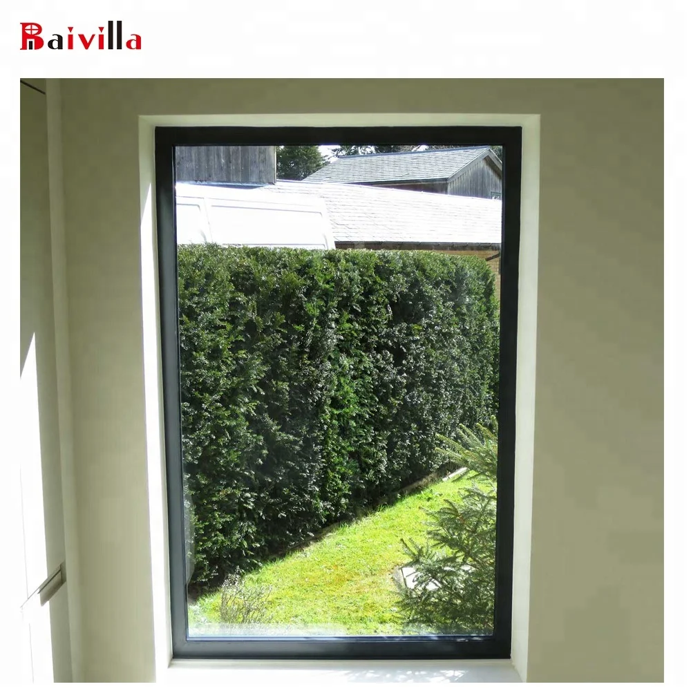 Большая фиксированная алюминиевая стеклянная панель окна для окон шторма балкона
