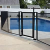 High quality custom Easily Assembled black mesh pvc pool fence with gate pool fence