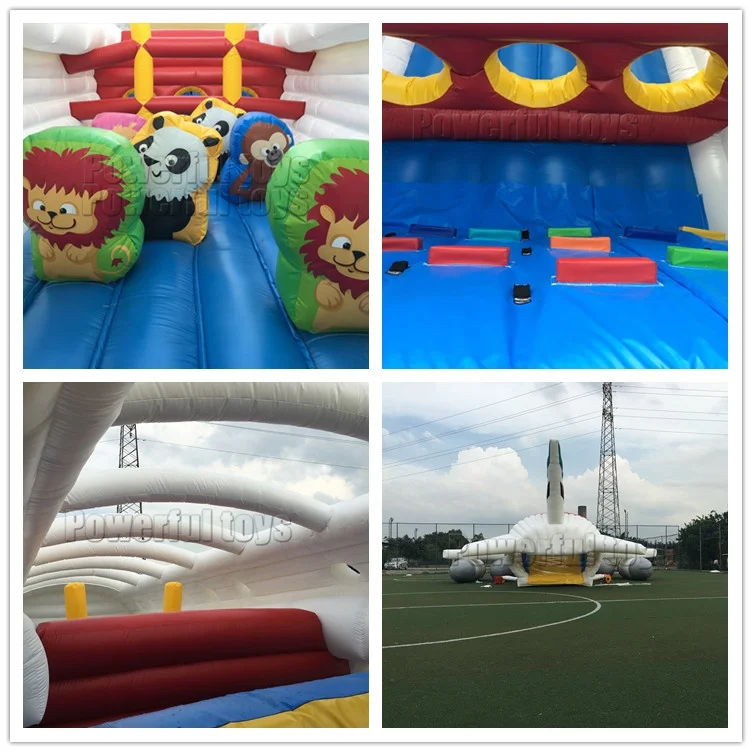 
New airplane inflatable obstacle course amusement park 