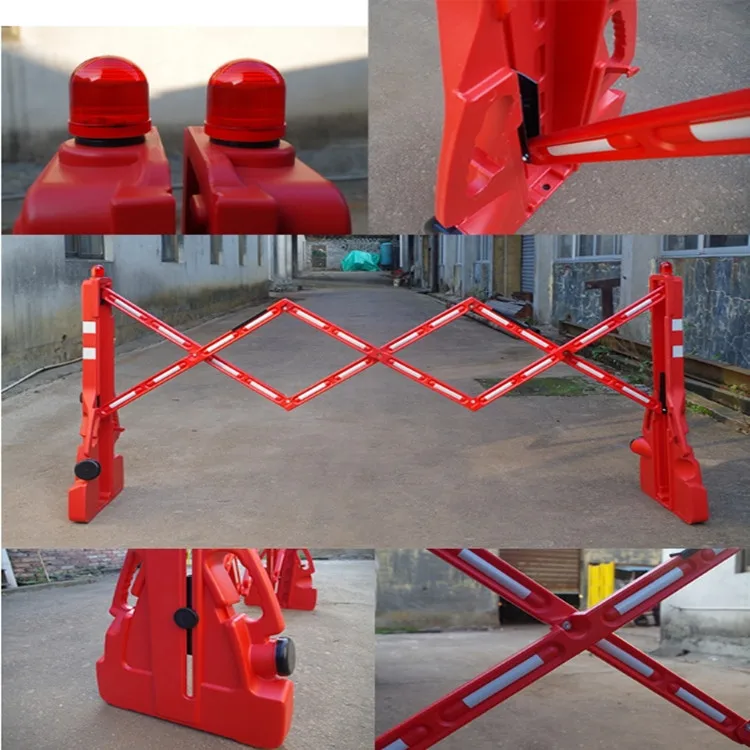 Plastic Expandable Road Safety Barrier Portable Temporary 2.3m Folding ...