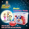 Magic laundry pods applied for machine wash