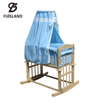 Wholesales Nursery Furniture Sets Wooden Rocking Cradle Swing Baby