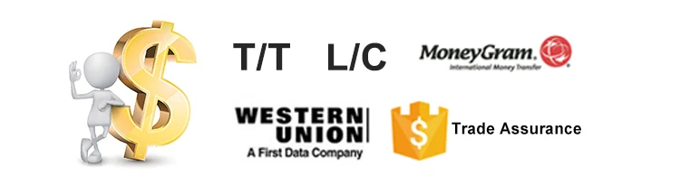 付款:l/c,d/a,d/p,t/t,西联汇款 moneygram,paypal 支付.