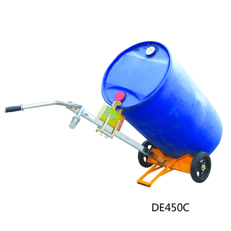 De450 Portable Heavy Duty Manual Hand Truck 450 Kg Oil Drum Trolley
