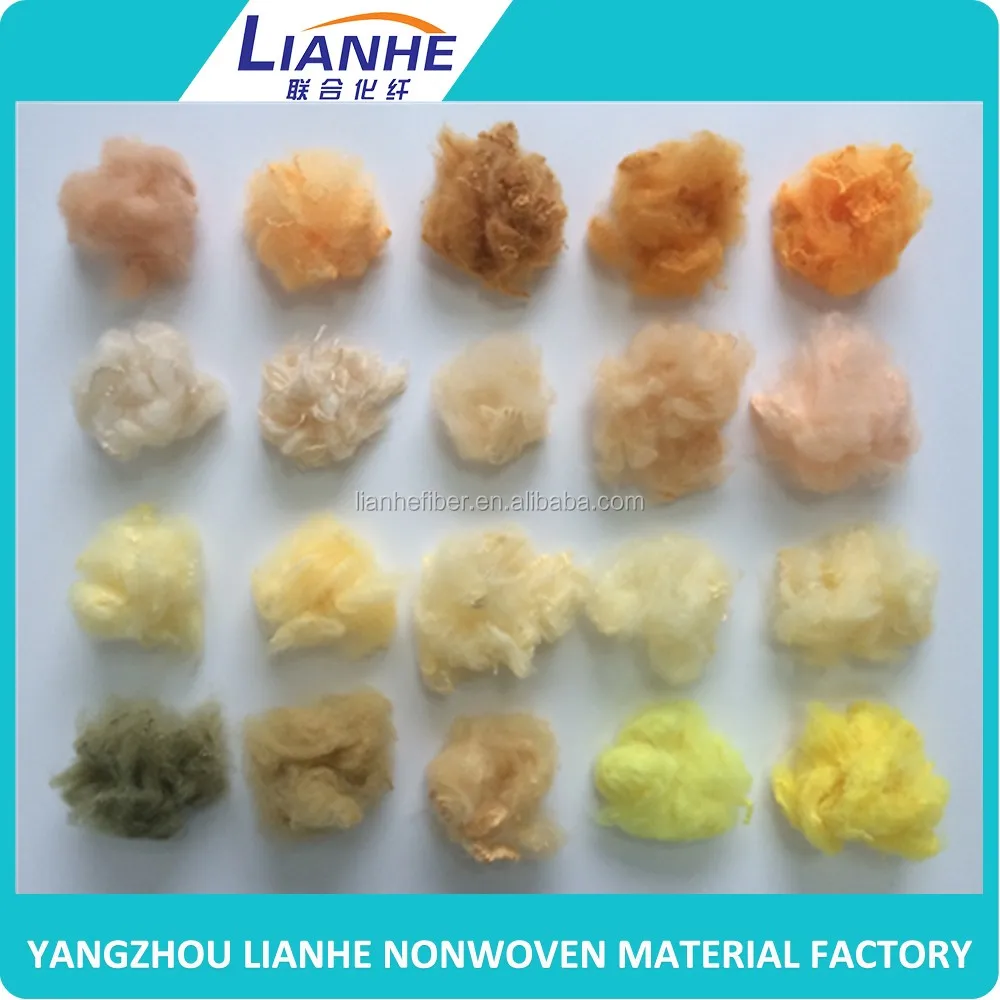 97.colored recycled  polyester staple fiber