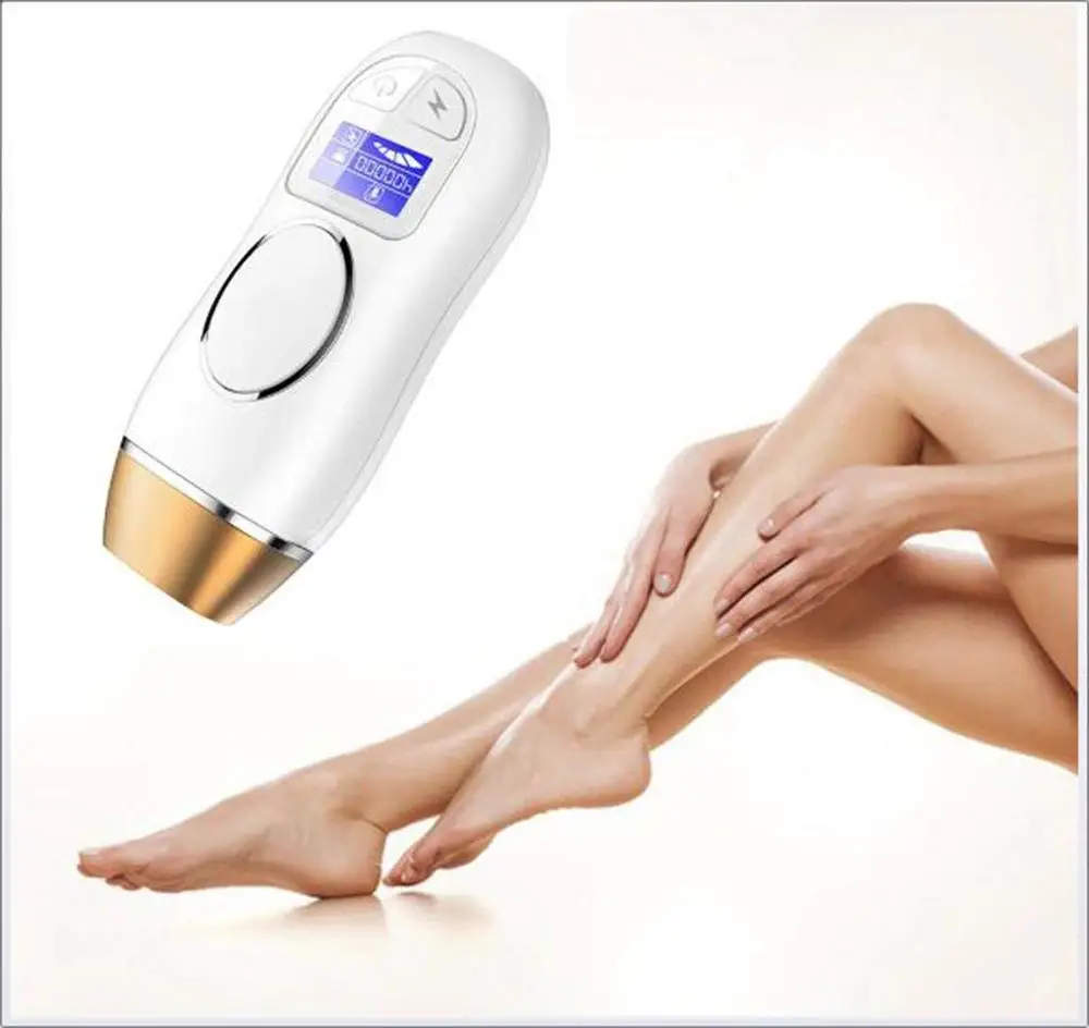 

Portable IPL Laser Permanent Hair Remover Professional Machine, New Electric IPL Epilator for Home Use Instrument, White