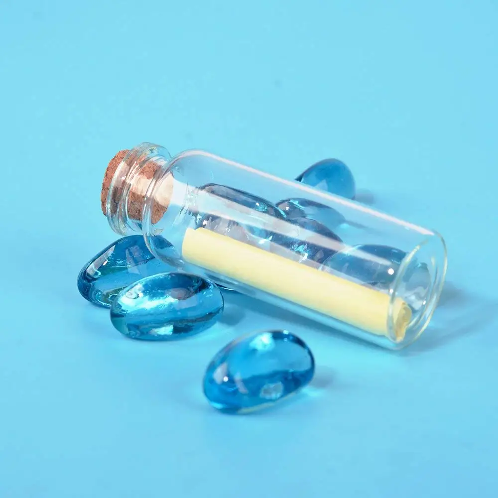
Mini Vials Cork DIY Wedding And Party Message Decoration Glass Bottle Cork 