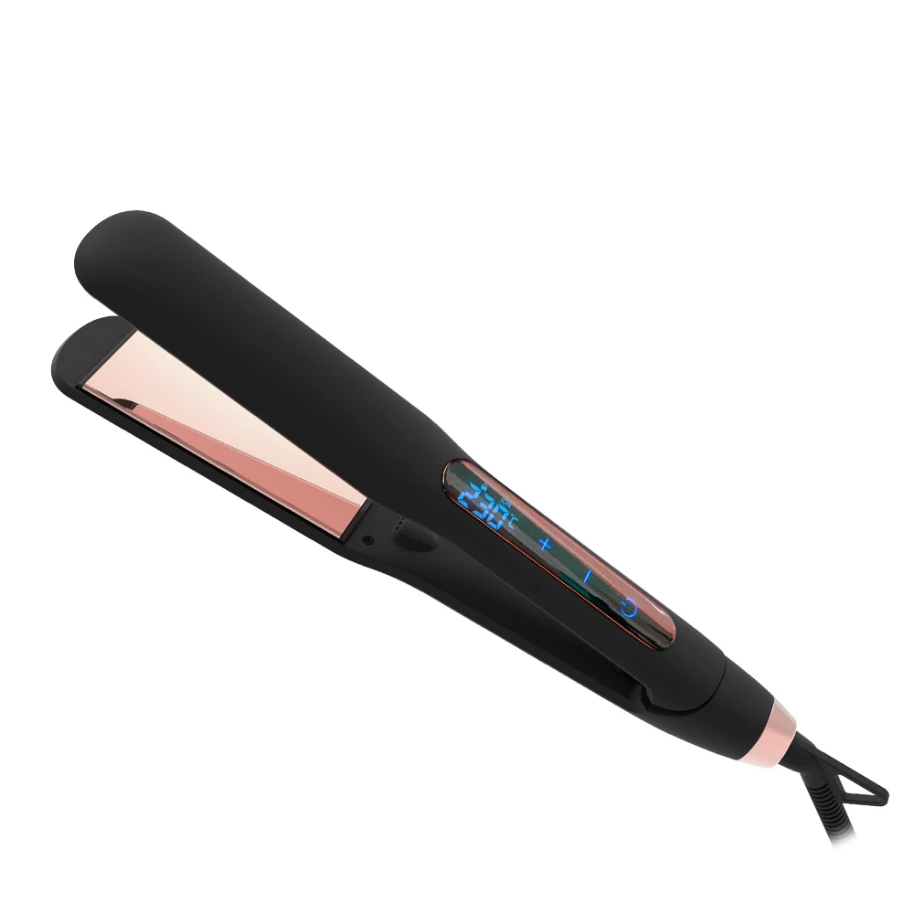 

top seller hair pro nano titanium salon tourmaline black touch screen hair straightener