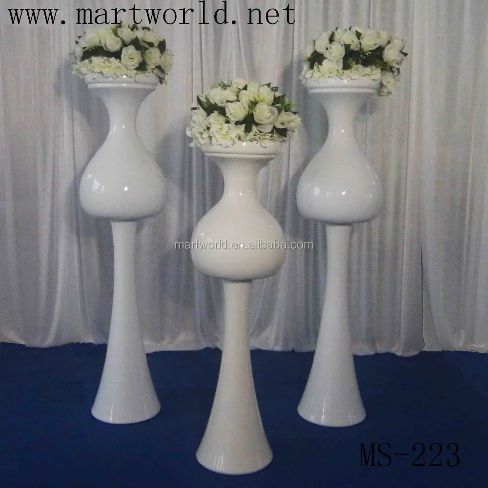 2020 Beautiful Fiber Glass Wedding Vases Columns For Sale Flower