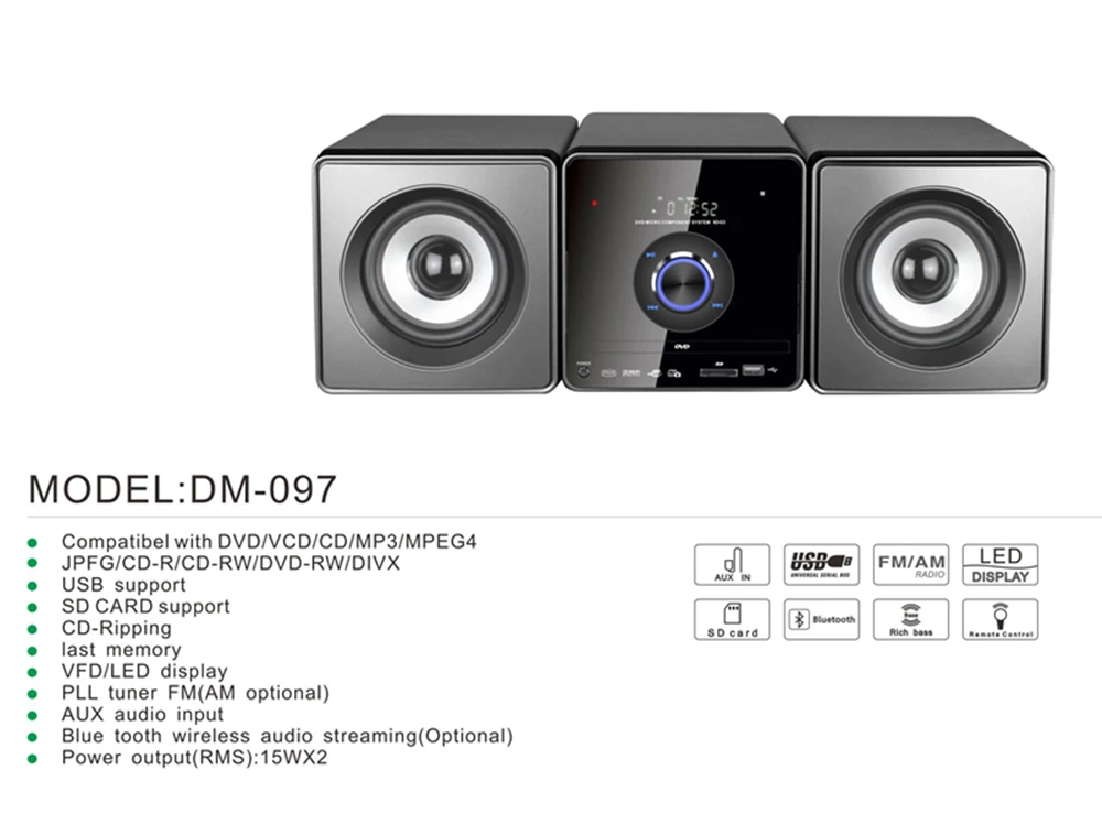 Latest Model Receiver 5.1 Ch Home Theater System With Active Subwoofer ...