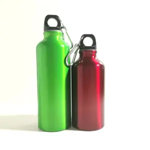 Image of wholesale single wall reusable recycle sublimation aluminum drinking water bottle