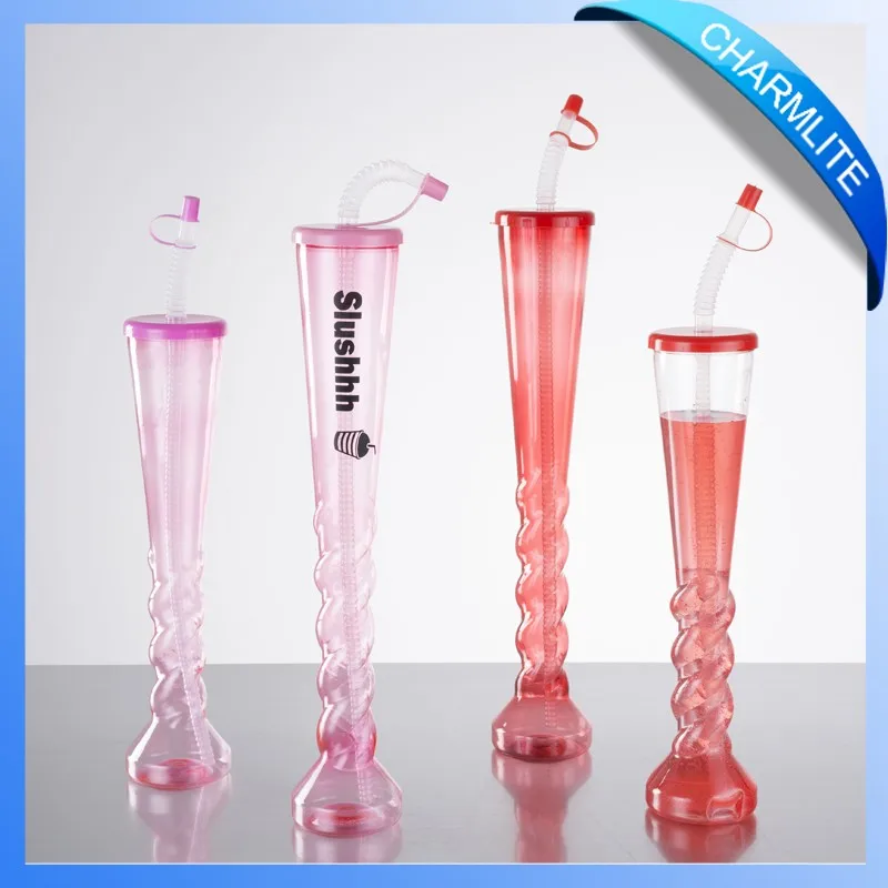 Wholesale Slush Yard Plastic Cups With Straw Buy Plastic Yard Cups