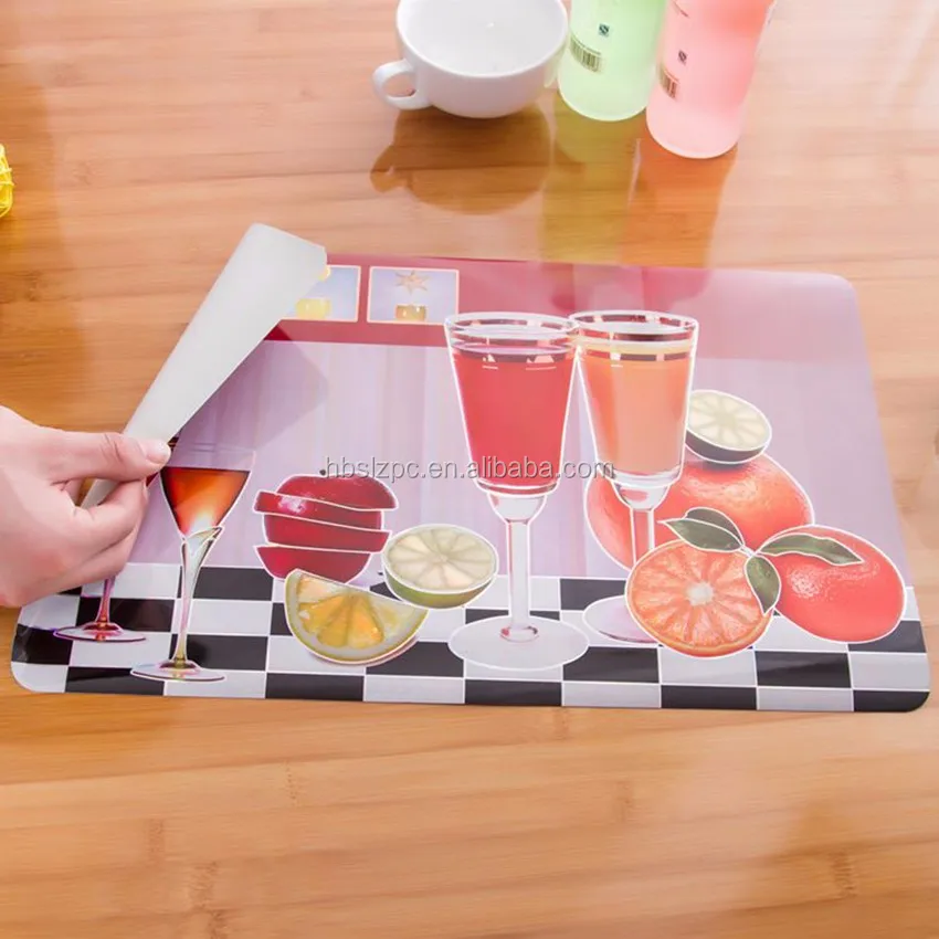 Paper Laminated Pp Laser Placemats Laser Film Laminated Pp Placemat