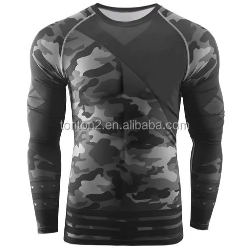 

Mma rash guard sublimation compression shirt, Any color is available