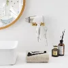 Custom Brass Hook for Electric Hair Dryer shelf for bathroom