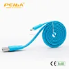 2018 Hot sell China supplier colorful noodle flat sync data micro usb data cable for all android cell phones