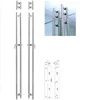 KM-1845 door pull with deadbolt locking system screen door locking pull handle