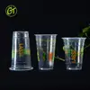 Biodegradable disposable plastic cups take away plastic cups