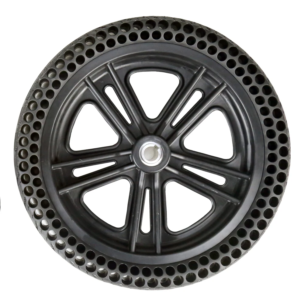 12x2.5 Environmental Airless Power Wheelchair Tire And Plastic Wheel