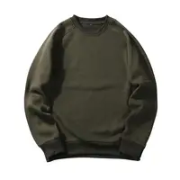 

Custom Mens Crew Neck sweatshirt Black Grey blank Sweatshirt