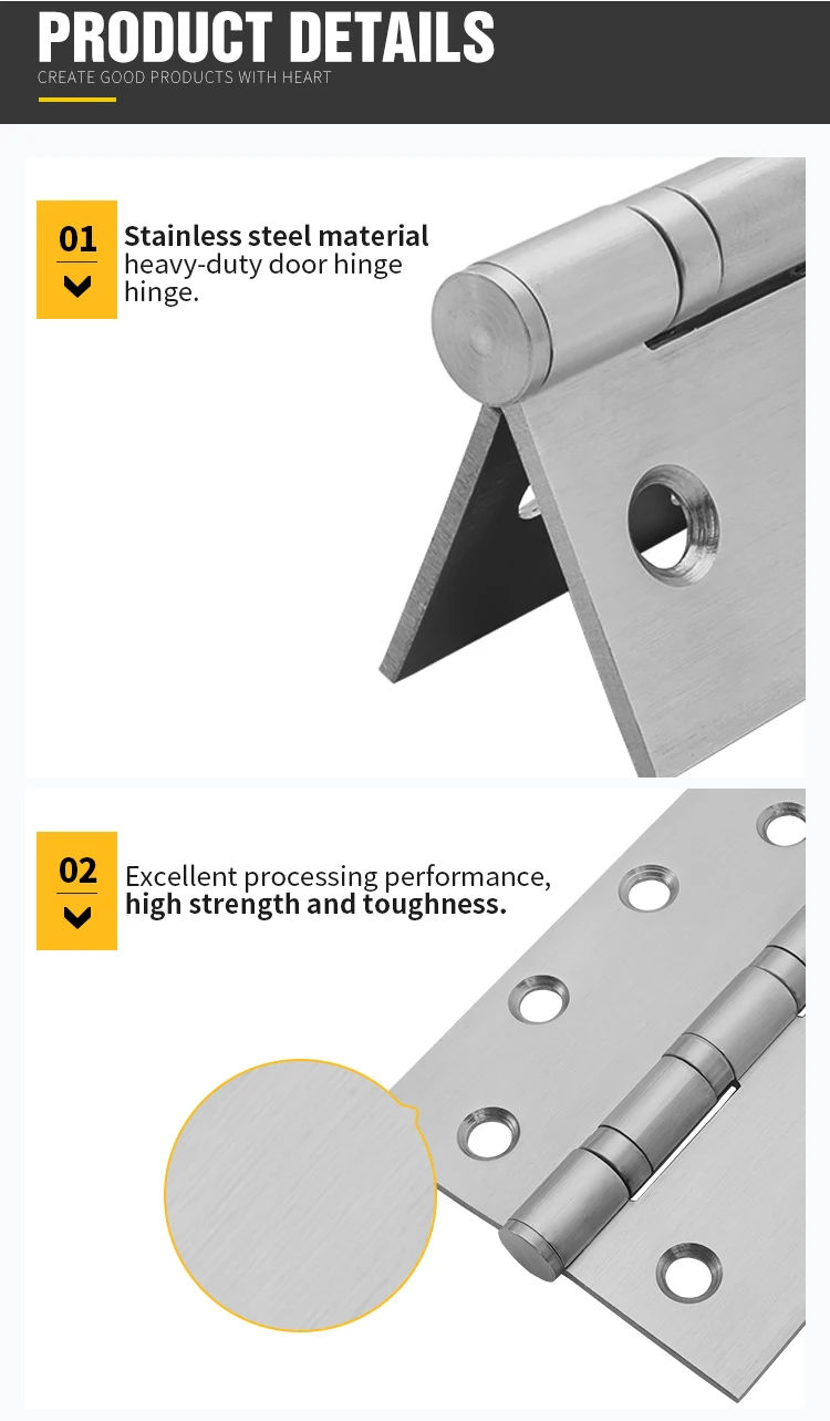 Malaysia Fire Door Hinge Commercial Standard 4.5 Inch Flat Door Hinges