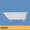 china very small cast iron bathtub price/ freestanding clawfoot bath factory