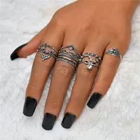 

Lingsai wholesale low price simple fashion 925 silver ring set for girl women jewelry