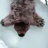 Beautiful lovely polar bear sheepskin rug floor carpets