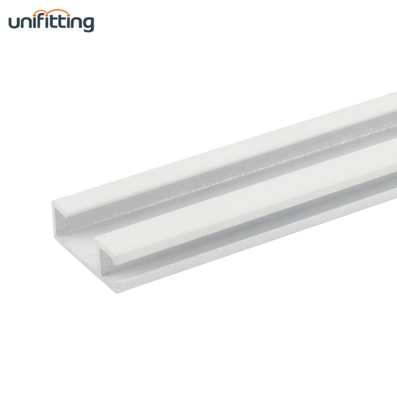 White Ceiling Mounted Rail System Aluminum Picture Hanging System T100