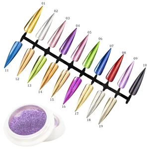19 Colors Metallic Mirror Coating Nail Chrome Powder