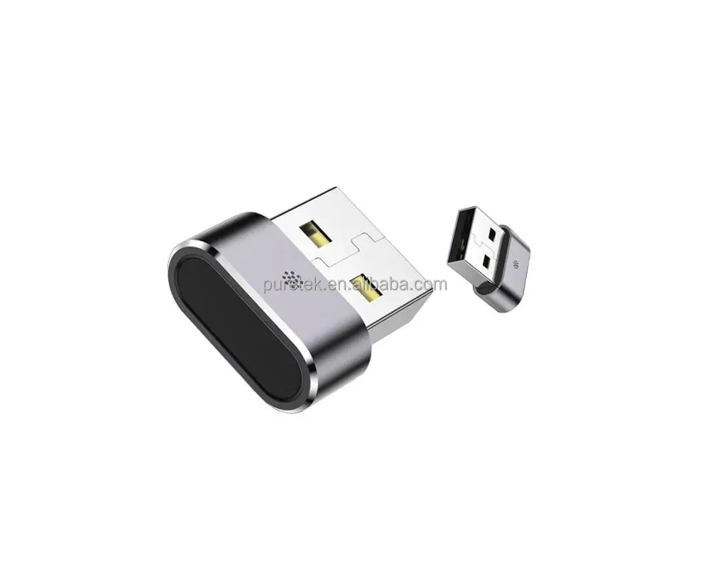 

Full Metal mini USB Fingerprint Reader for windows10 Hello and 7 8 8.1 Encrypt data for Windows with Fingerprint Identification, Grey, silver,blue,gold,pink and customized