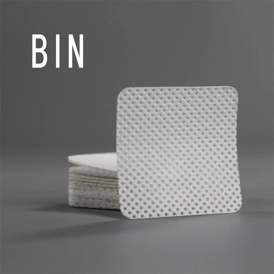 

BIN new arrival wholesale high quality disposable nail polish lint free nail cotton wipes remover wipe, White