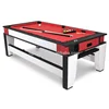 Factory wholesale price rotating 2 in 1 multi game table air hockey pool table M066